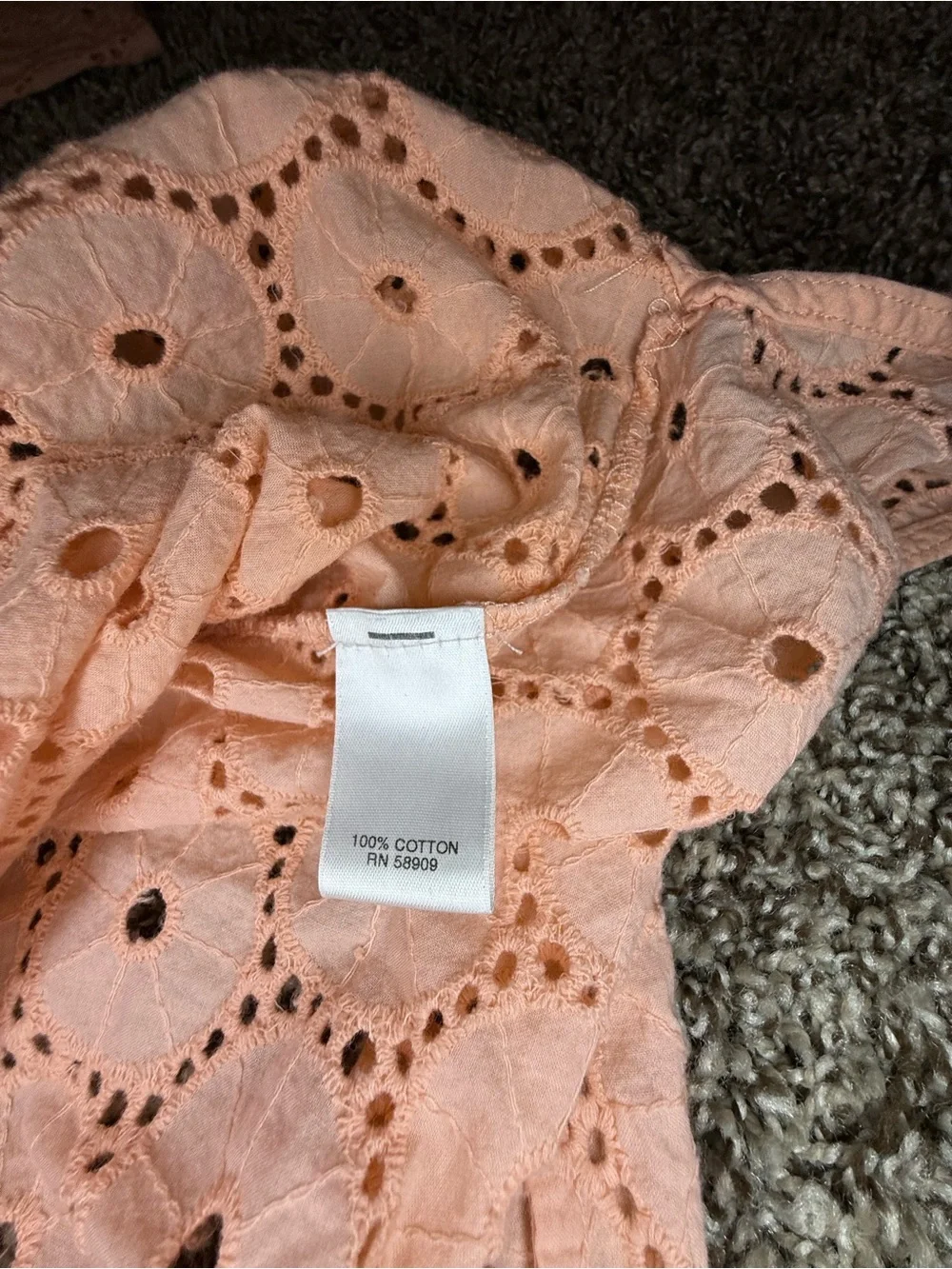 Coral Bathing Suit Cover Up